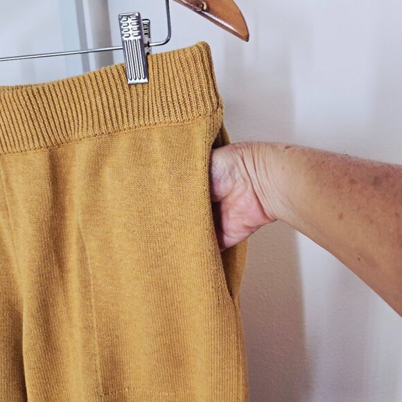 FREE PEOPLE WOMEN'S solar cardigan sweater set gold heather Size M NEW - Picture 11 of 12